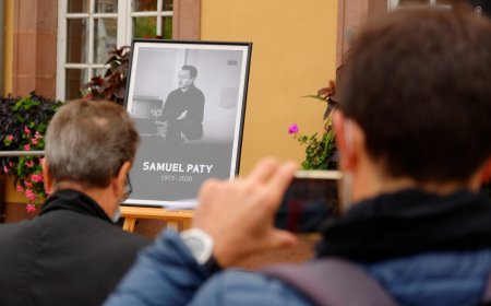 A French court begins a prosecution against teenagers for the teacher's beheading