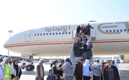 The third batch of wounded Palestinian children and cancer patients have arrived in the UAE