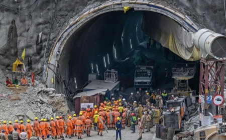 After digging constantly for 17 days, all 41 trapped miners were evacuated