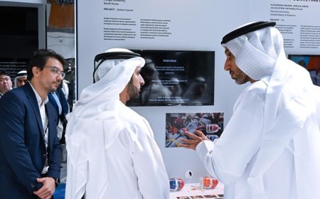 The exhibition "Prototypes for Humanity" was opened by Hamdan bin Mohammed.