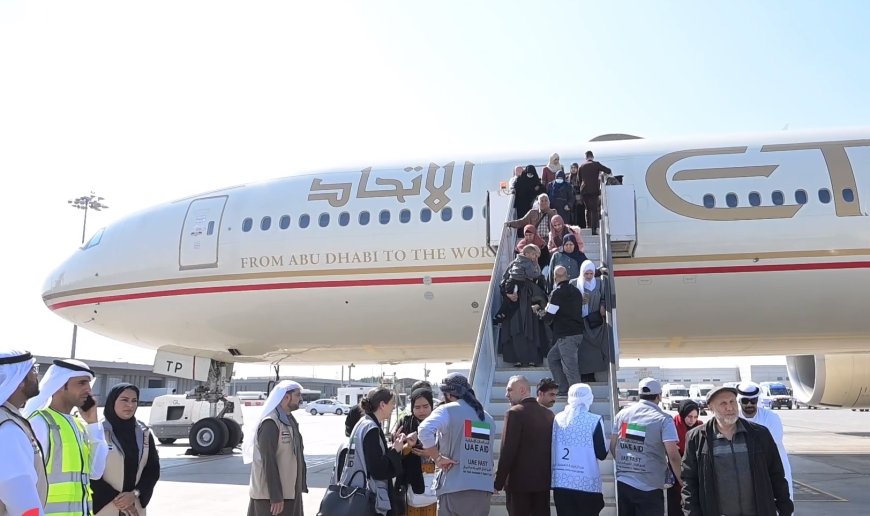 The third batch of wounded Palestinian children and cancer patients have arrived in the UAE