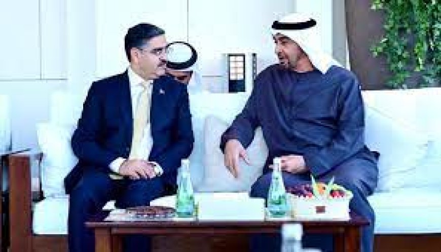 The caretaker PM of Pakistan and the president of the UAE spoke about measures to improve their bilateral ties
