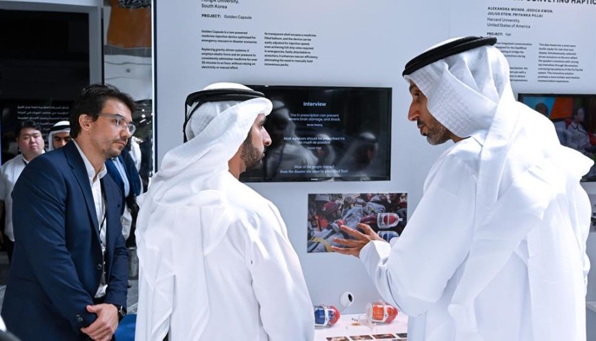 The exhibition "Prototypes for Humanity" was opened by Hamdan bin Mohammed.