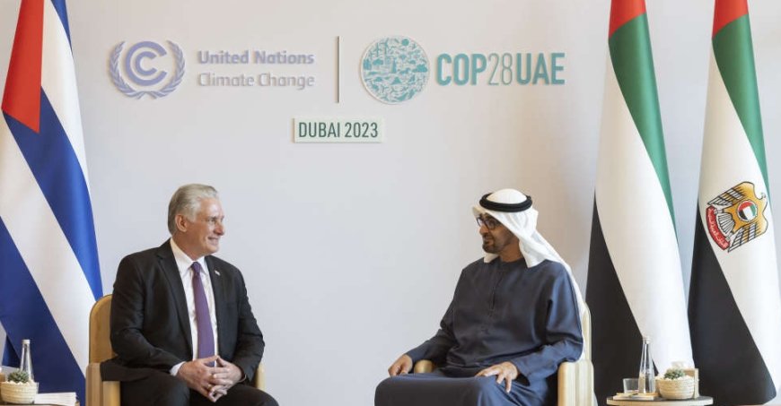 At Expo City Dubai, the presidents of the UAE and Cuba talked about collaboration and exchange agreements