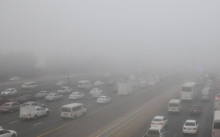 A fog advisory is issued, and Dubai's temperatures drop to 21°C