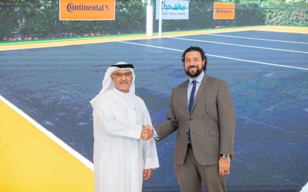 Dubai Municipality and Continental are organizing a sustainable volleyball court constructed from used tires