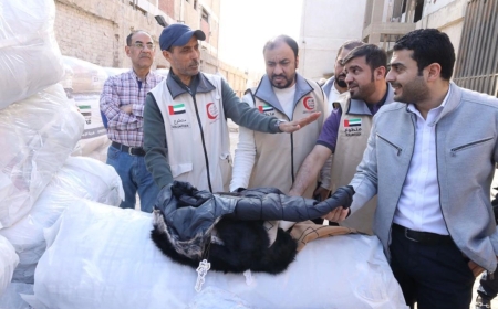 1.6 million winter items sent by UAE to support Gaza