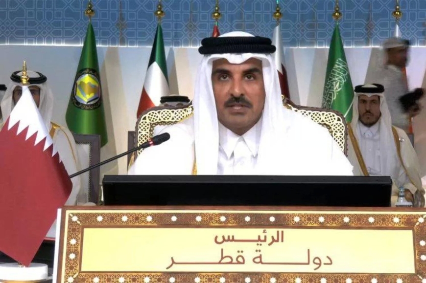 The Emir of Qatar opens the 44th GCC Summit, which the UAE President is leading