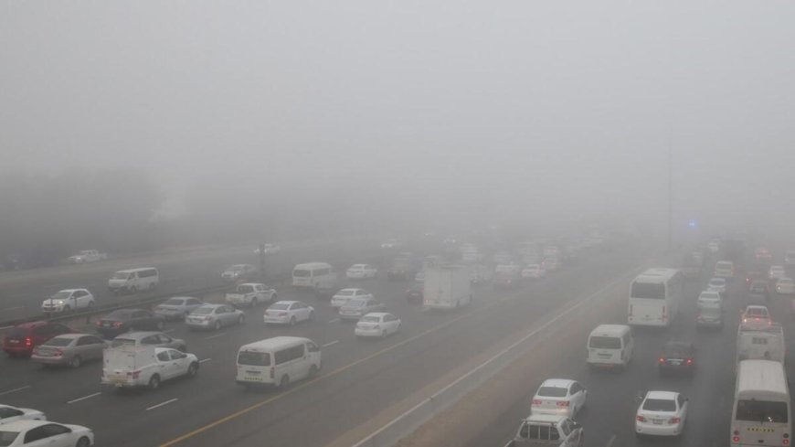 A fog advisory is issued, and Dubai's temperatures drop to 21°C