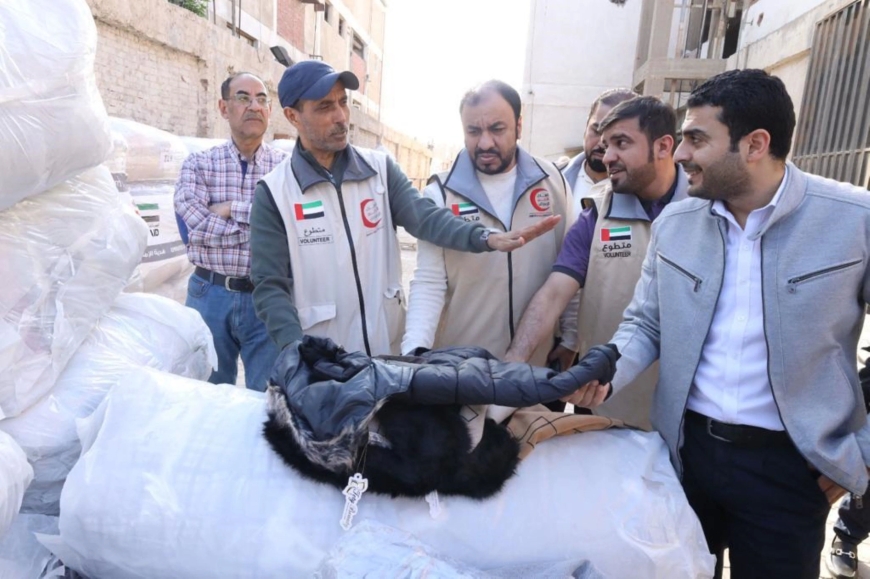 1.6 million winter items sent by UAE to support Gaza