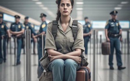 23 phones discovered wrapped around a woman's torso