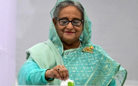 Bangladesh's poll is won by Hasina