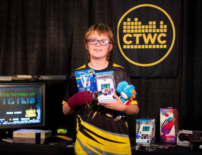 The 13-year-old beats Tetris