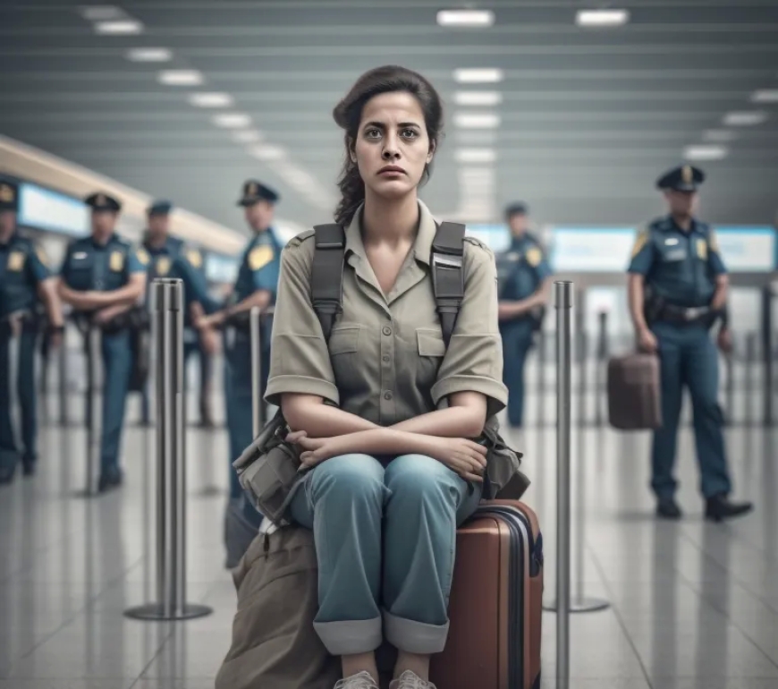 23 phones discovered wrapped around a woman's torso