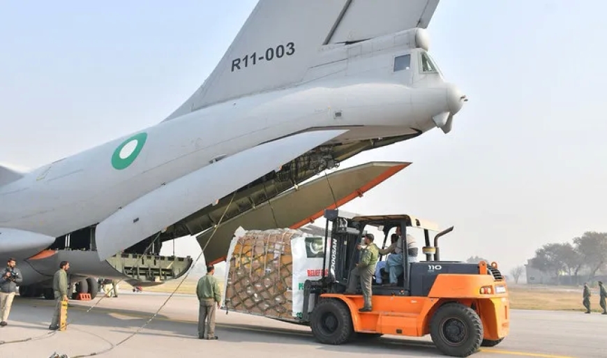 Pakistan Sends Third Consignment of Relief Goods to Gaza