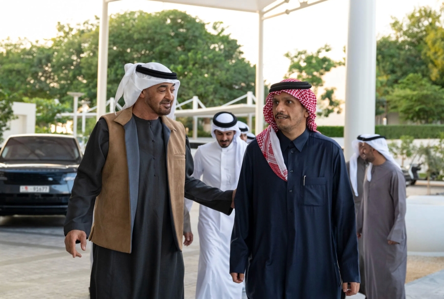 UAE President Meets with Qatari Prime Minister