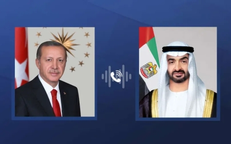 Presidents of the UAE and Turkey Talk About Regional Developments