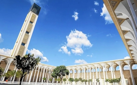 Algeria opens the third-largest mosque in the world.