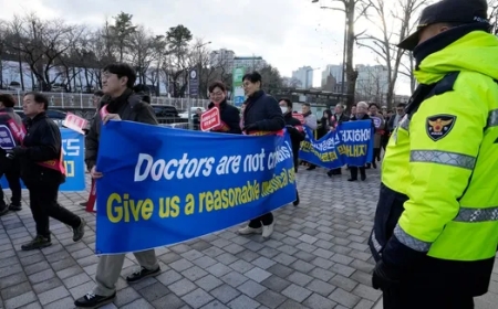 Hundreds of junior physicians on strike in South Korea?