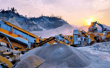 Three stone-crushing factories were blocked in Khanpur.