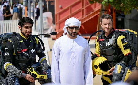 Crown Prince Sheikh Hamdan Attends Historic Dubai Jet Suit Championship