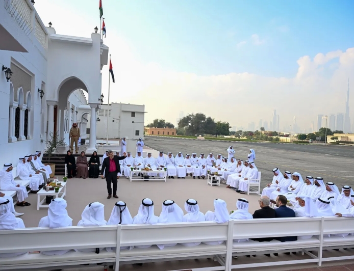 Crown Prince of Dubai attends a discussion about how Middle Eastern cities have advanced human progress.