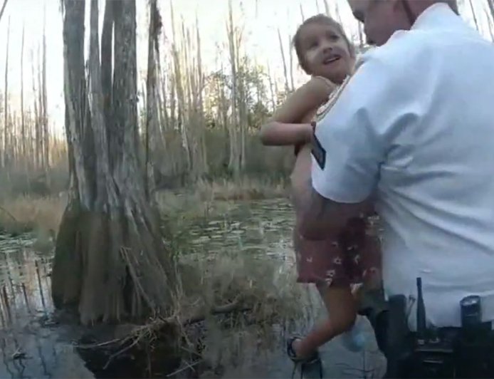 Police Rescue Missing Autistic Girl Using Thermal Imaging in Florida Swamp