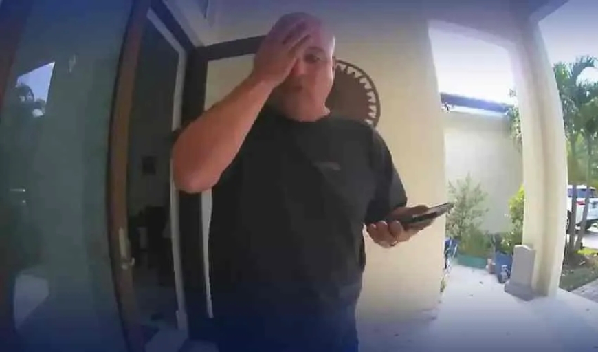 A man who shot his son enters a not-guilty plea in court.