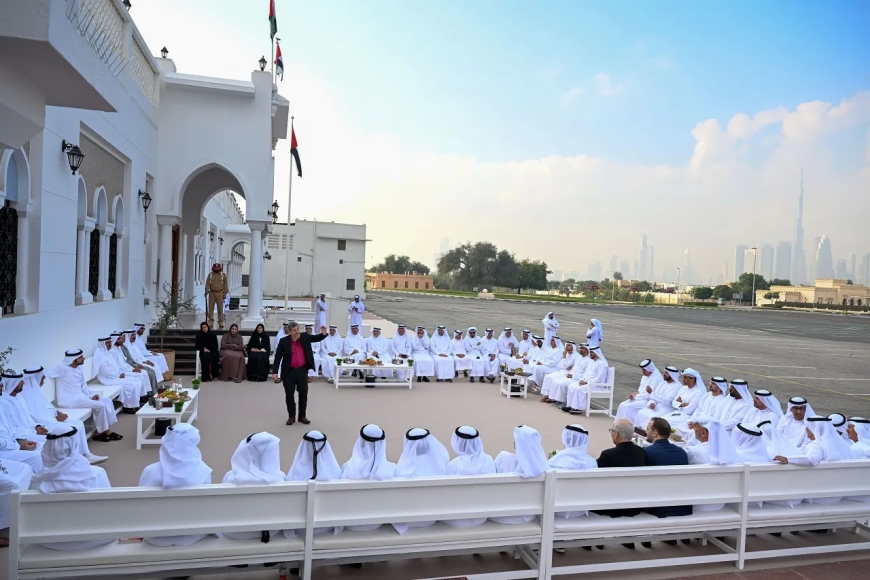 Crown Prince of Dubai attends a discussion about how Middle Eastern cities have advanced human progress.