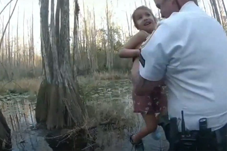 Police Rescue Missing Autistic Girl Using Thermal Imaging in Florida Swamp